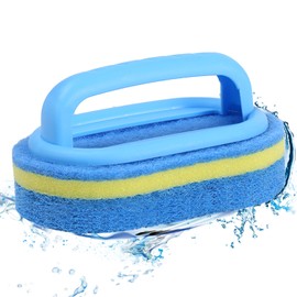 Deep Cleaning Brush, Hand-Held Scrub Brush, Grout Brush, Pool Brush, Scrub Pads, for Pool Walls, Bathroom, Floor, Tub, Shower and Kitchen Surface