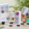 Natural Stone Heart Pocket Hug Token, 36Pcs Heart Shape Gemstone,