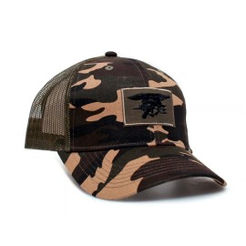 POSSE COMITATUS Military Camo Hat Magnum PI Tom Selleck Embroidered Patch Cap Truckers