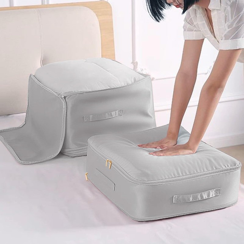 Ultra Space-saving Self-Compressing Organiser, 2024 Compressing Bag, Movable Organiser Pockets