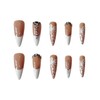 Stiletto Press on Nails White French Tip Fake Nails with