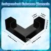 EMUTOL Dual-Entrance Aquarium Tunnel, Aquarium Cave Hideout 360° Viewing, Black