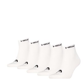 HEAD Unisex All Sports Quarter (Pack of 5), White