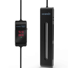 HCXMDY Aquarium Heater - 300W Fish Tank Heater Suitable for 40-75 Gallon, Double Digital Display LED Controller, Double Probe Protection Buzzer with 2 Suction Cups Suitable for Fresh and Saltwater