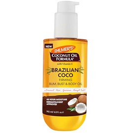 Palmer's Coconut Oil Formula Brazilian Coco Firming Body Oil - Aceite Reafirmante Coco con Vitamina E, Humectación 48 horas, Dermatológicamente Probado, 192ml