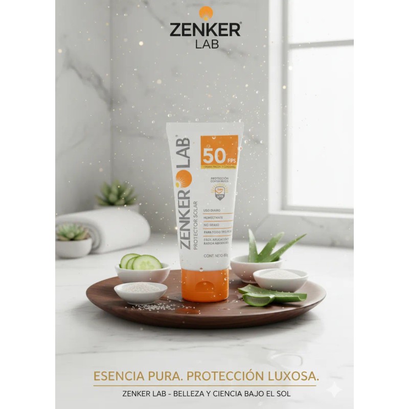 Protector Solar Zenker Lab 50fps Facial Corporal 60ml