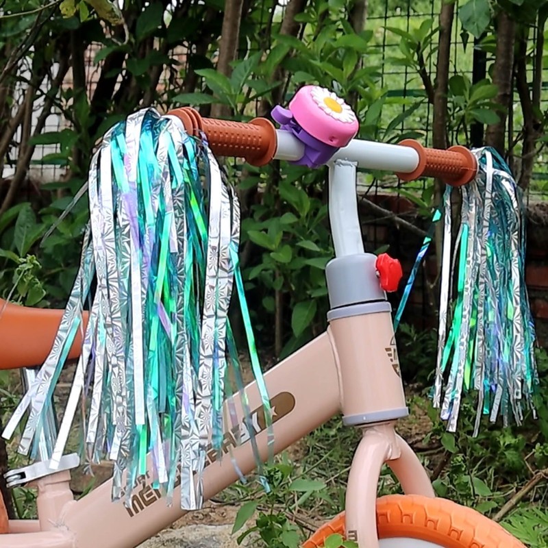 PLATT Kid's Bicycle Handlebar Streamers Colorful Ribbons Tassel for Girls