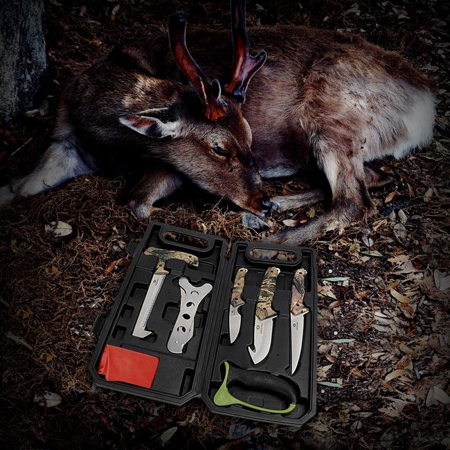 Portable Butcher Game Processor Set Details about   MOSSY OAK Hunting Field Dressing Kit 8-pi 