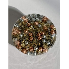 Black Onyx Single Crystal Small Tower Buster Orgone Generator Energy Accumulator PERFECT GIFTING TOOL!!!! Orgonite Many Beautiful Ingredients! schm(Onyx)