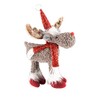 Plush Rudolf with Santa Hat Christmas Home Decoration - 36cm