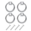 sourcing map 4 Sets Modern Drawer Pull Handles Drop Ring