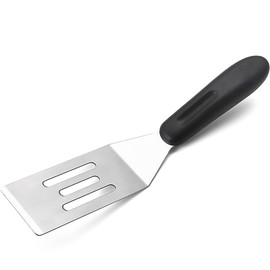 Small Metal Spatula,Mini Spatula for Flipping, Cooking and Baking,Stainless Steel Brownie Spatula with Non-Slip Handle for kitchen Use