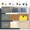 Premium Gold Thumb Tacks, Extra Long Push Pins for Heavy
