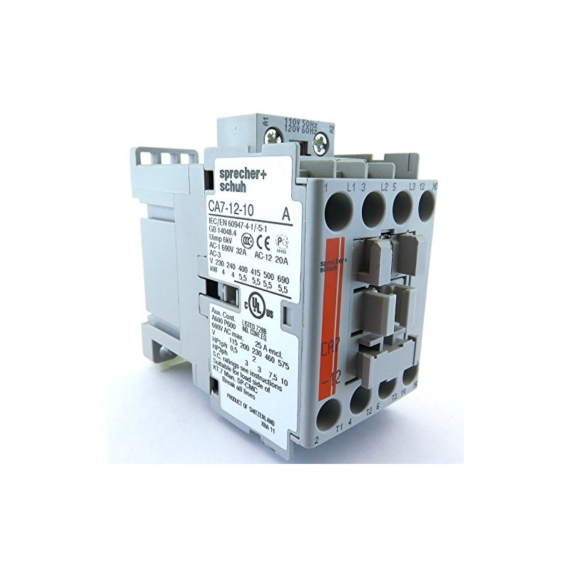 SPRECHER & SCHUH CA7-12-10-24Z CONTACTOR, 1NO. AUX Cont, 3 Main