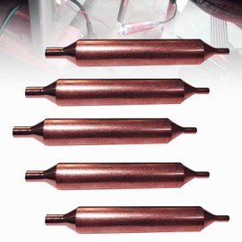 Refrigerator Filter Dryer Set of 5, 19mm x 126mm Filter Dryer for Refrigeration, Copper Filter Drier with 3mm x 6.5mm Inner Diameter Hole
