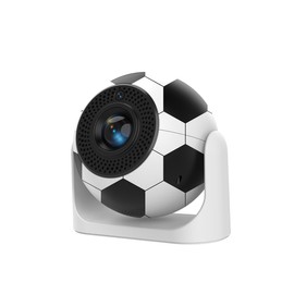 Mini Projector with WiFi and Bluetooth, Football Design, 200 ANSI Lumens 4K