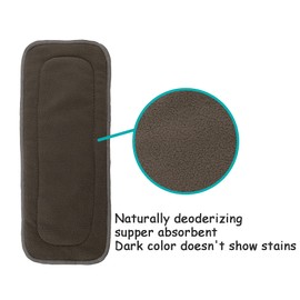 AlVABABY 12pcs Cloth Diaper Inserts,5-Layer Inserts,Reusable Liners for Baby Cloth Diapers12ZTN