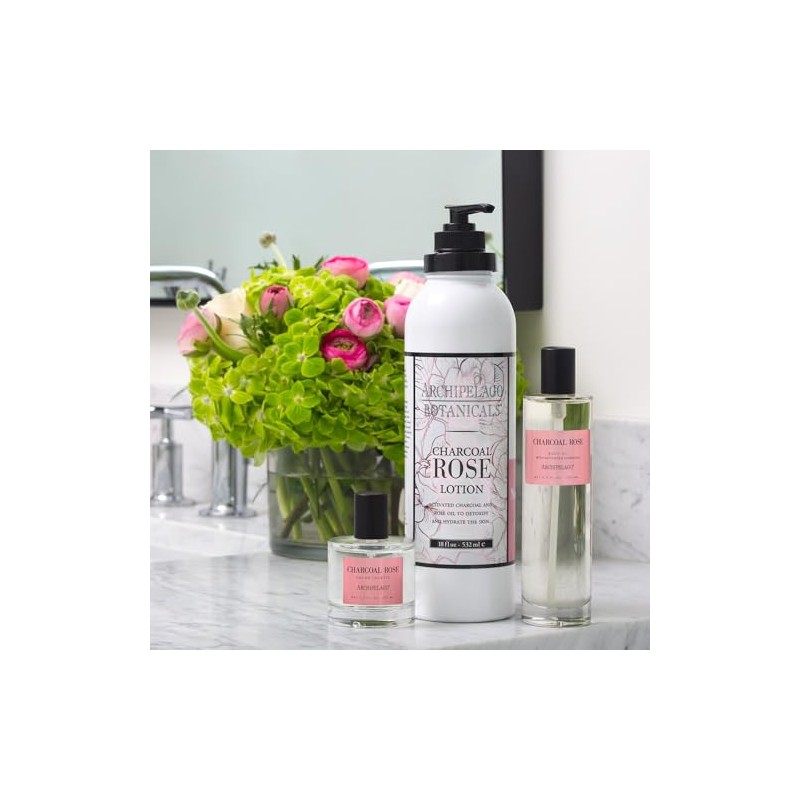 Archipelago Charcoal Rose Lotion, 18 fl. oz.