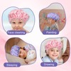 TIESOME Kids Shower Caps, 2 PCS Pink & Purple Waterproof