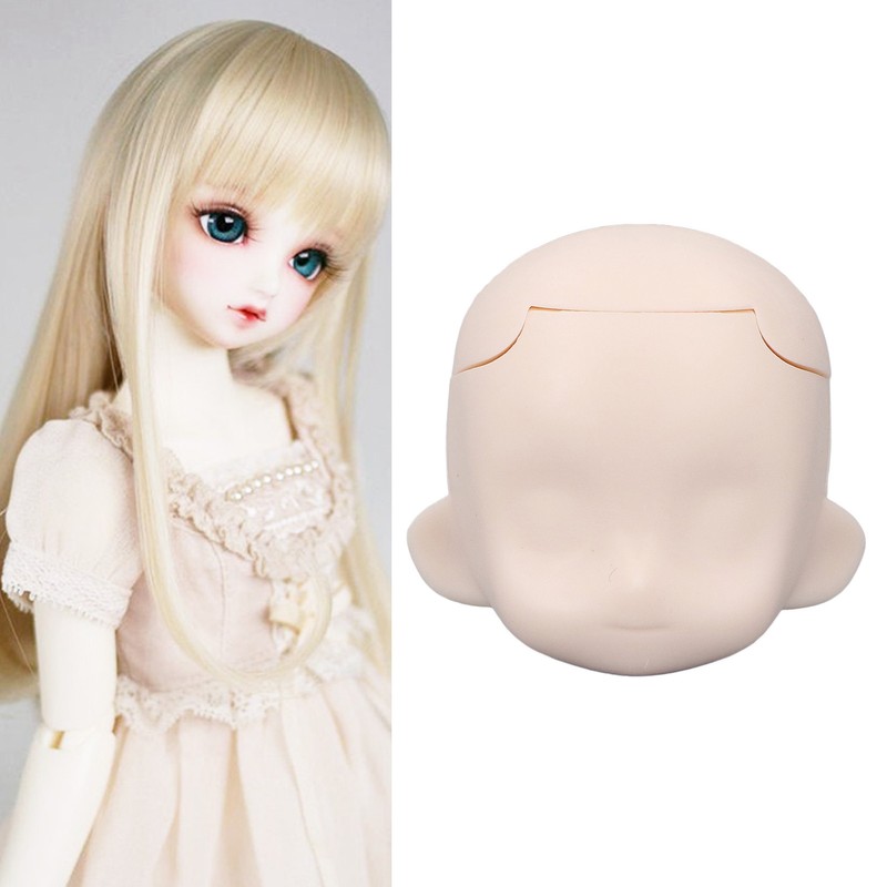Blank Doll Head for 1/12 Ball Jointed Doll DIY Makeup