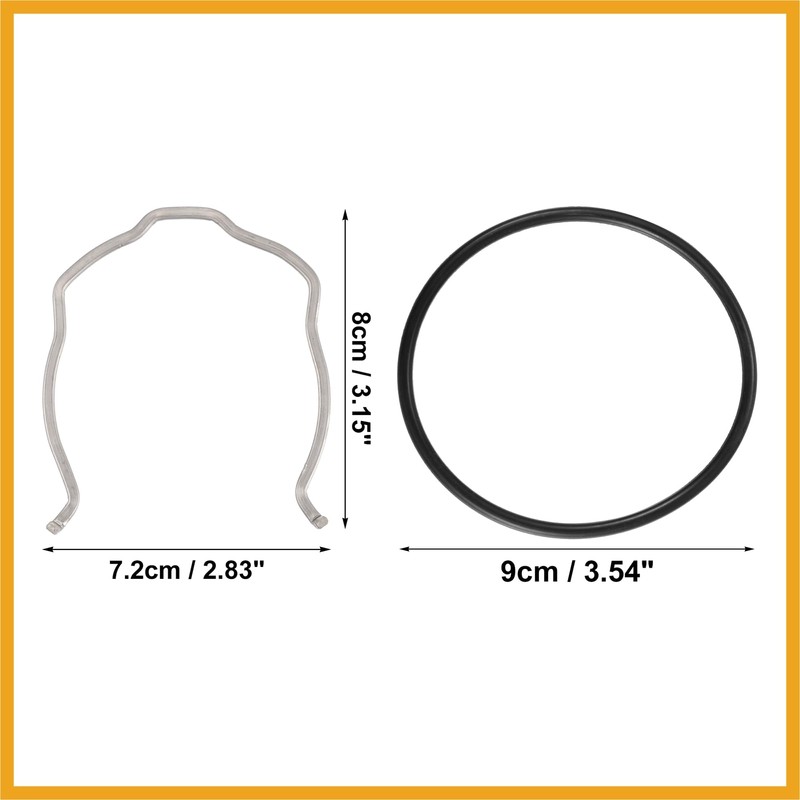 Partuto 1 Set Car Charge Pipe C Clip with O