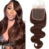 Tuheerst Lace Closure Brazilian Human Hair Lace Closure 4x4 Body