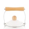 Bestco Enamel Kettle, 1.8L, IH and Gas Stove Compatible, White,
