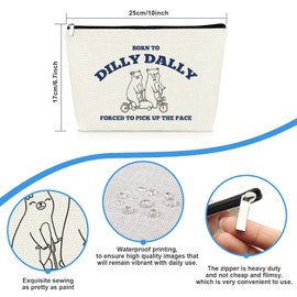 Funny Bear Gifts for Women Makeup Bag Bear Lover Gifts Bear Themed Cosmetic Bag Animal Lovers Gift for Friend Sister Bestie Friendship Gifts Birthday Graduation Present for Her Inspirational Gift