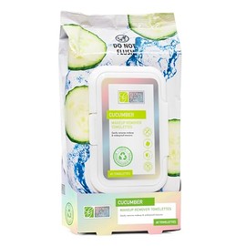 Global Beauty Care Refreshing Makeup Remover Towelettes - Gentle Daily Facial Cleansing Wipes for Sensitive Skin, Cucumber Infused With Nourishing Vitamin A, C & E, Travel-Friendly, 60 Count (1-Pack)