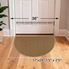 MATIRUG Indoor Door Mat,Half Circle Ultra Thin Doormat,Non Slip Washable