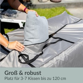 Chefarone Garden Cushion Storage Bag - Protective Cover Cushion XXL - Cushion Bag Waterproof - Garden Cushion Storage with UV Protection - 175 x 60 x 80 cm