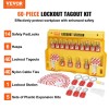 Electrical Safety Lockout Tagout Kit 60 PCS Station Includes Padlocks