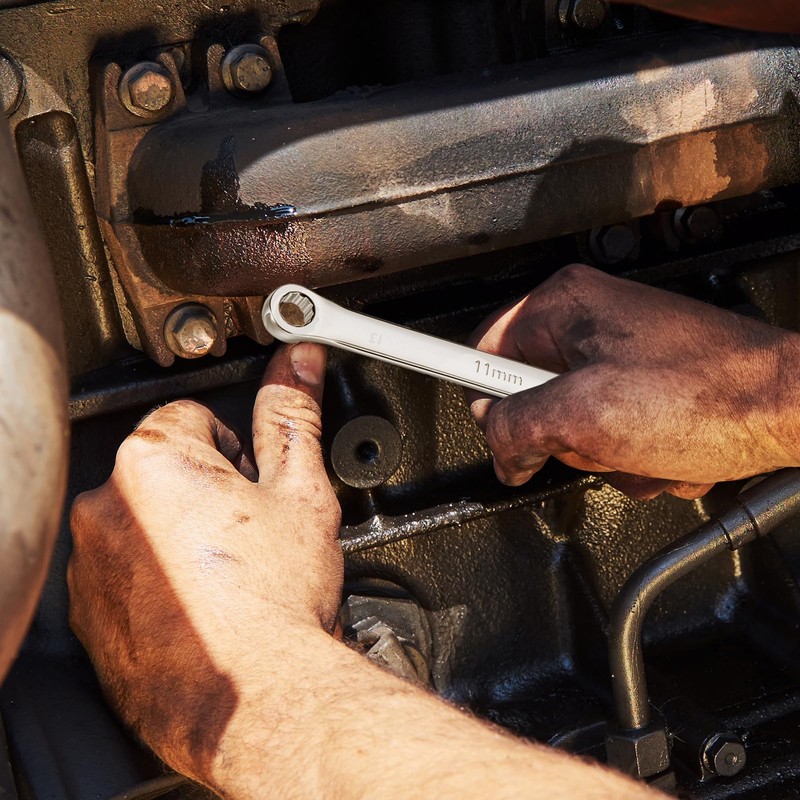 sourcing map Double End Box Wrench 14 x 15 mm