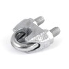 100 pcs galvanised steel wire rope clip DIN 741 3mm