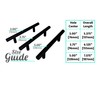 ALPINE HARDWARE PREMIUM SOLID Euro Style Bar Handle Pull-5Pack-3.75 In