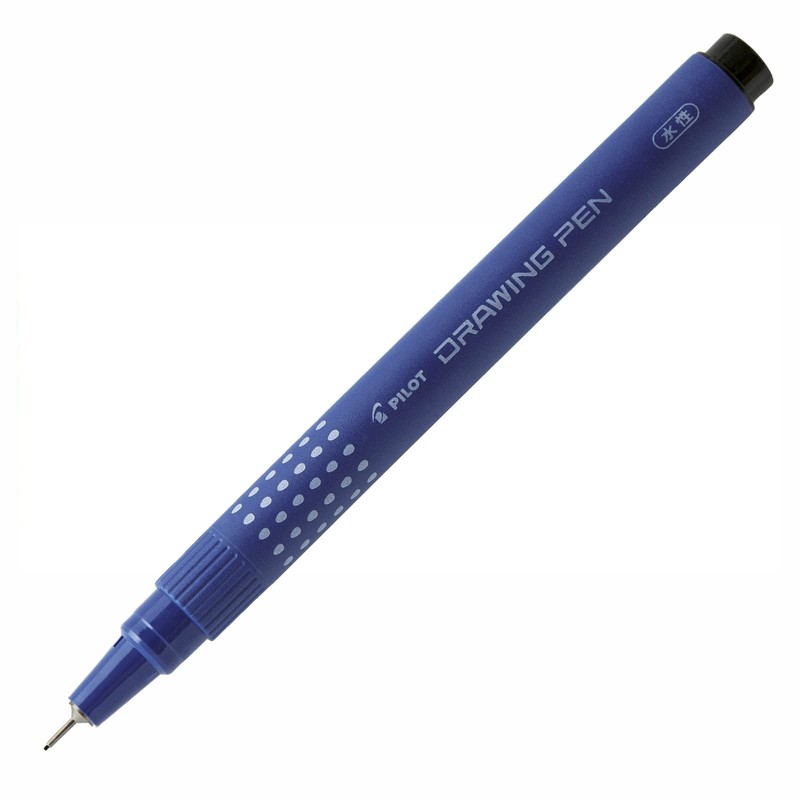 Pilot Black Drawing Pen 05 Tip [Pack of 12]