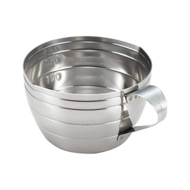 Yoshikawa YJ2771 Cooking Iroha Stainless Steel Measuring Cup, 6.8 fl oz (200 ml)
