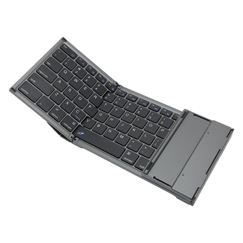 Portable Bluetooth Keyboard Foldable Multi Device Travel Keyboard with Touchpad