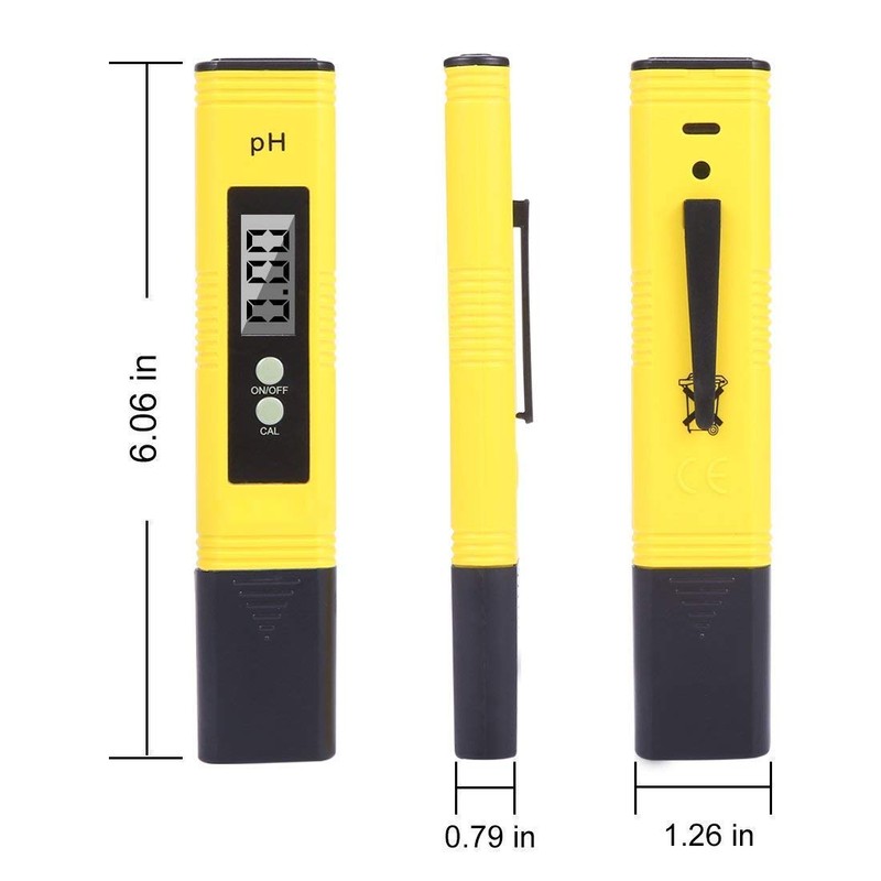 Nynelly Professional PH Meter Automatic Calibration Function and 0.00-14.00 Measuring