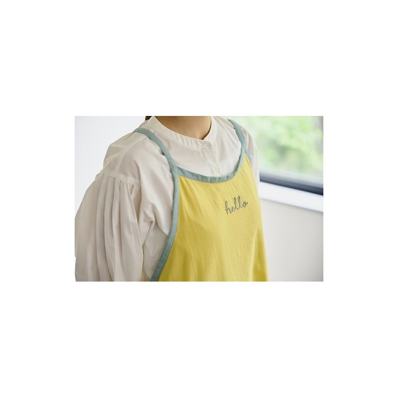 REP Lettered Apron, Yellow, Size: Approx. 33.5 x 33.5 inches