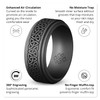 Knot Theory Trinity Silicone Ring for Men - Smooth Silver