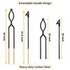 42" Fire Tongs Firewood Log Grabbers and Fire Poker Set,