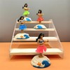 Sndperiexam 1 Pc Pink Solar Powered Dancing Figures Decoration -Hawaii