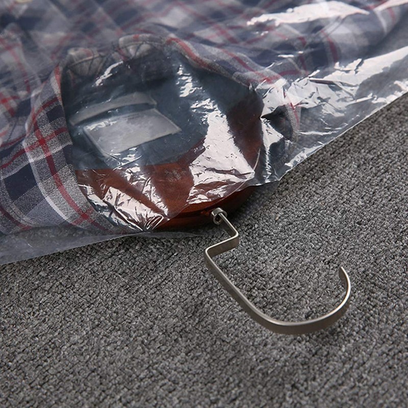 Hapivida 50Pcs Disposable Plastic Garment Bags Protects Clothes From Dirt