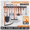 HORUSDY 64 Inch Adjustable Storage System, Wall Mount Tool Organizer,