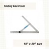 Shinwa Aluminum Sliding Bevel, 18 x 20 Inches, Anodized Aluminum