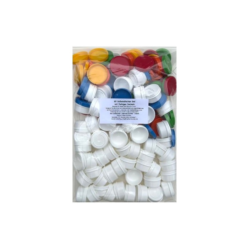 Frühes Forschen 60 Ointment Tins 6 ml Contents with Coloured
