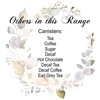 Purely Home Floral Wreath Kitchen Decaf Coffee Storage Canister -