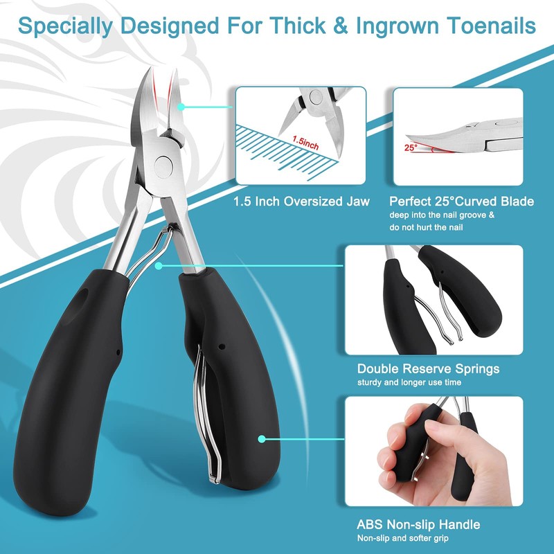 Toenail Clippers for Thick Nails & Ingrown Nails for Women