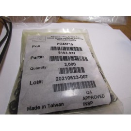 American Ring 5103-037 Retaining Ring 0.375 application diameter QTY 2000
